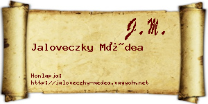 Jaloveczky Médea névjegykártya