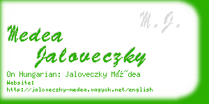 medea jaloveczky business card
